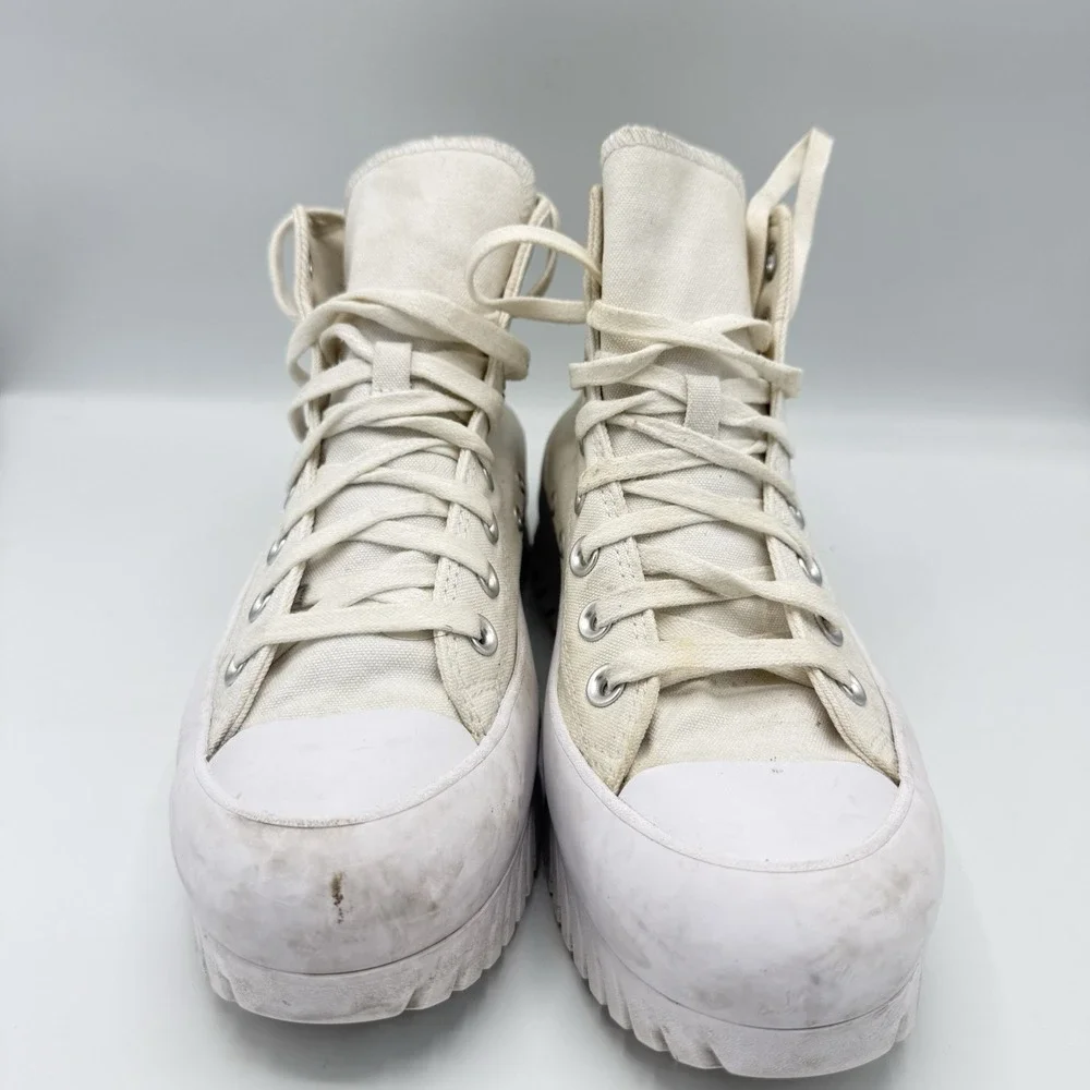 Converse Chuck Taylor All Star Lugged 2.0 High Top White Platform  Womens 9